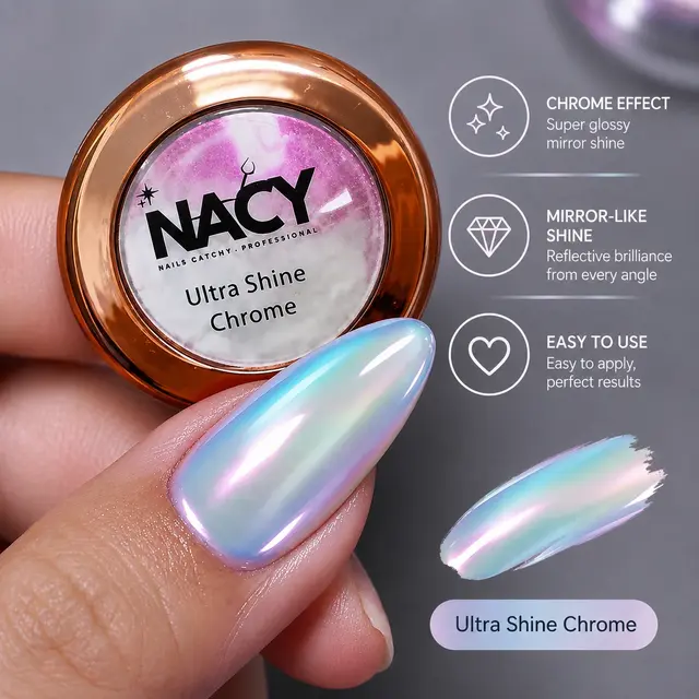 Nacy Ultra Shine Chrome — Aurora Mirror 0.5oz